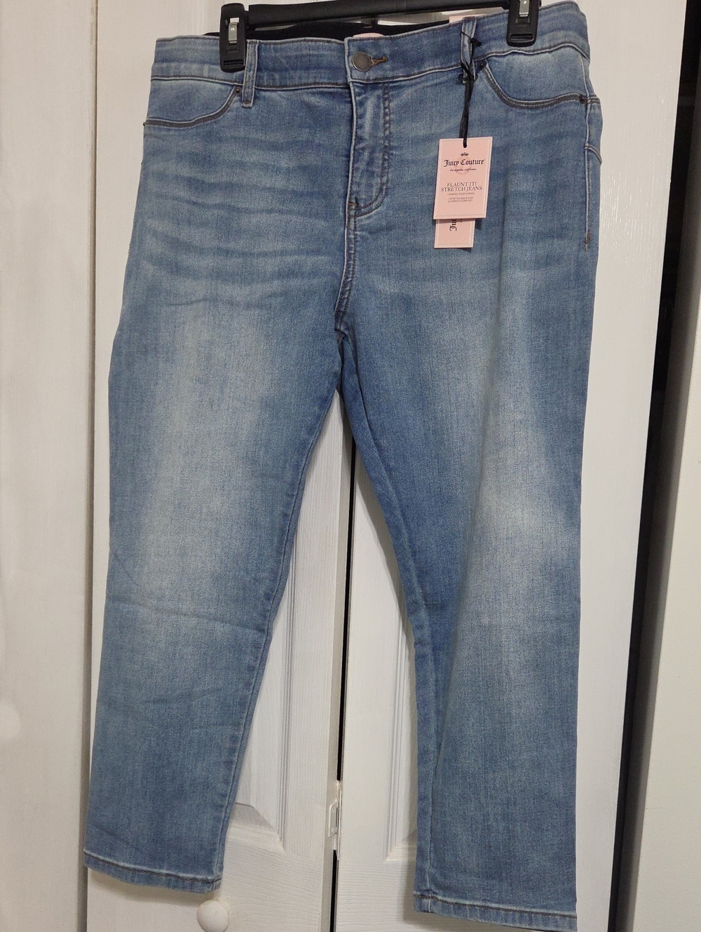 Juicy Couture Light Blue Cropped Stretch Jeans